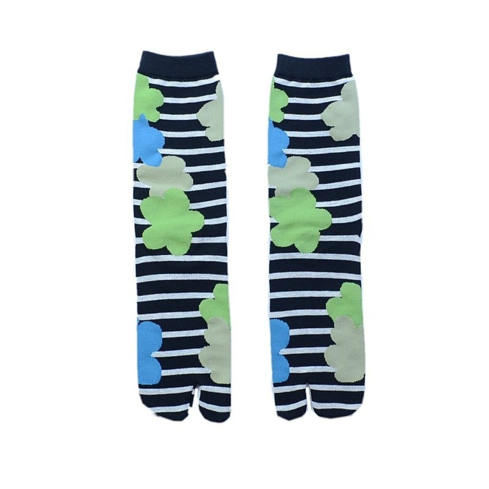 Toe Sock Split - Japanse stijl jacquard tabi sokken, multicolor,