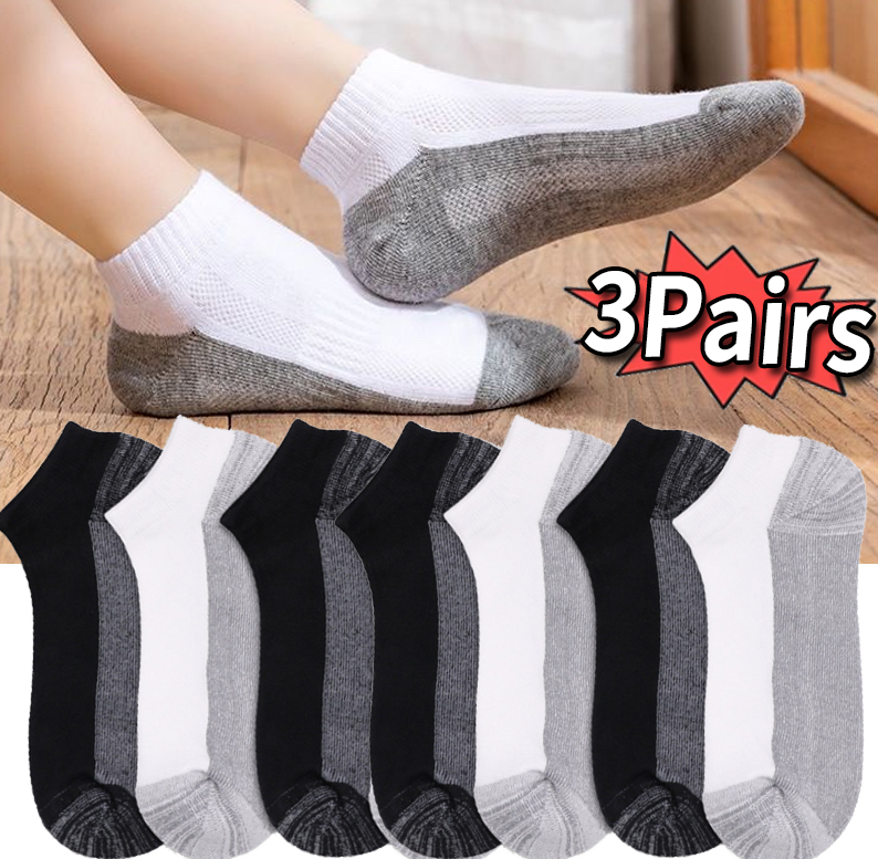 Ankle Sock Low Cut - Zomer dunne enkelsokken heren ademend hoge