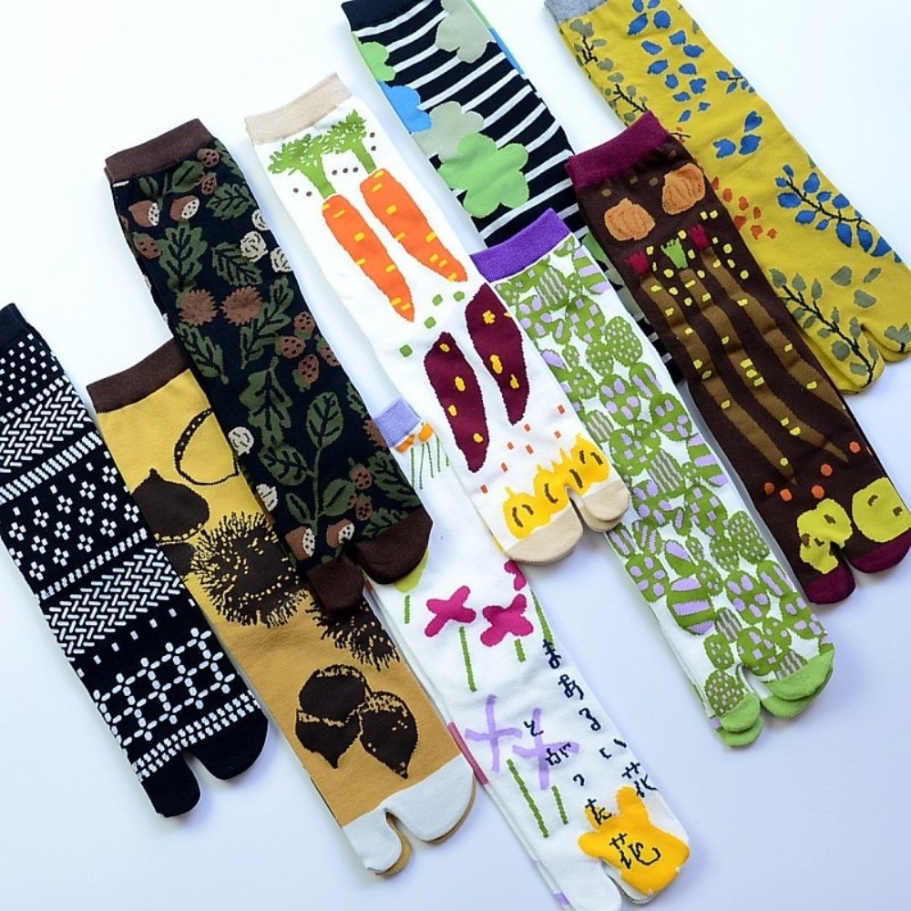 Japanse stijl jacquard tabi so - Toe Sock Split recensie en prijs