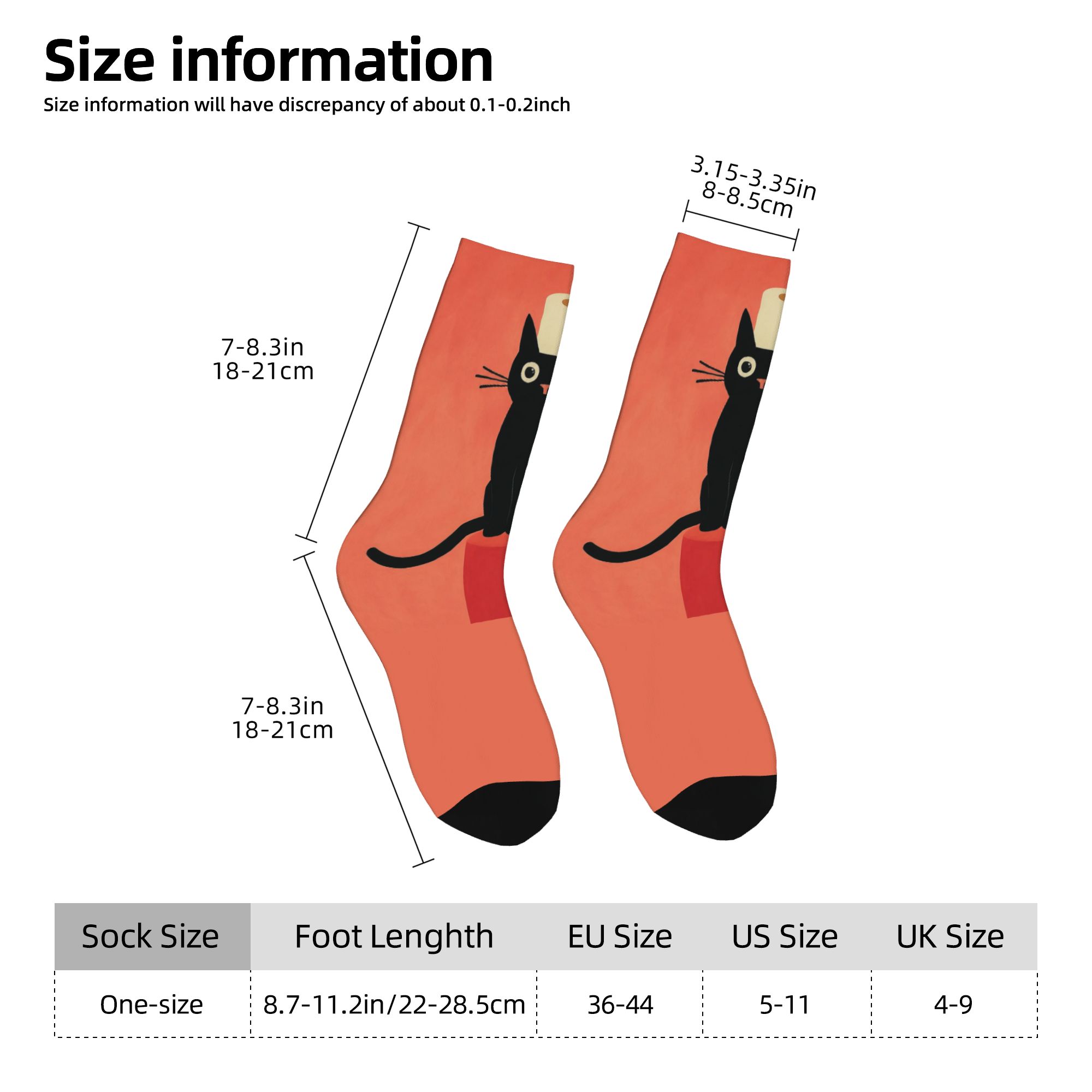 Aangepaste zwarte kat met toil - Dress Sock Men recensie en prijs