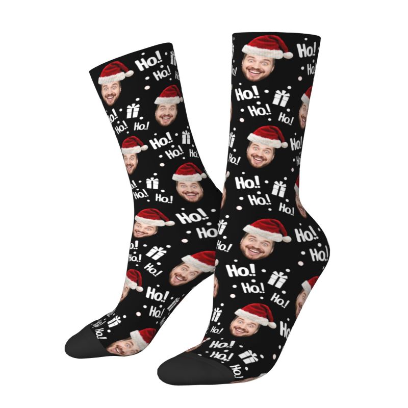 Kerst gezicht foto gepersonali - Dress Sock Men recensie en prijs