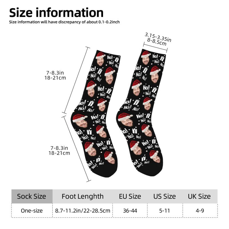 Kerst gezicht foto gepersonali - Dress Sock Men recensie en prijs