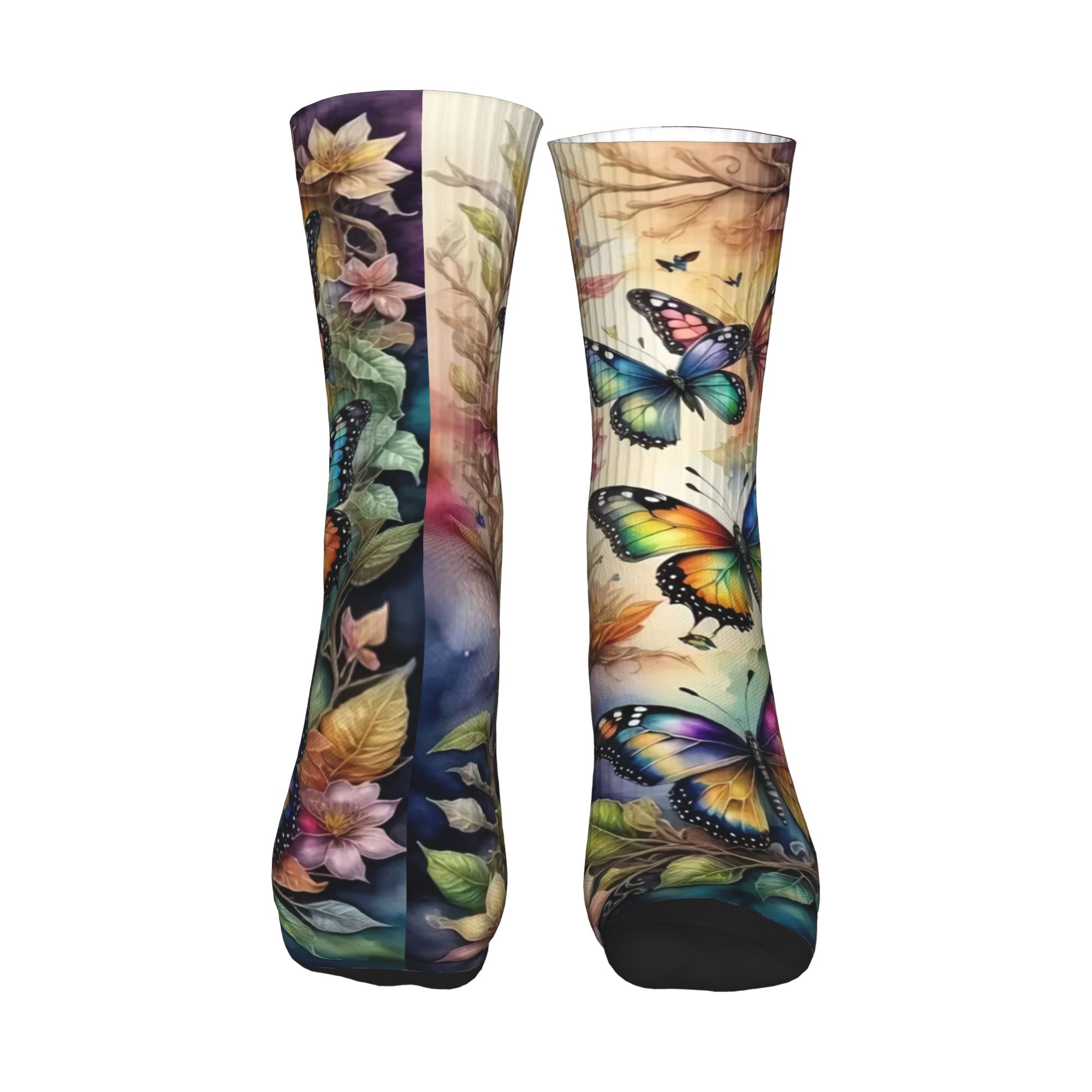 Kleurrijke vlinders en bloemen - Dress Sock Men recensie en prijs